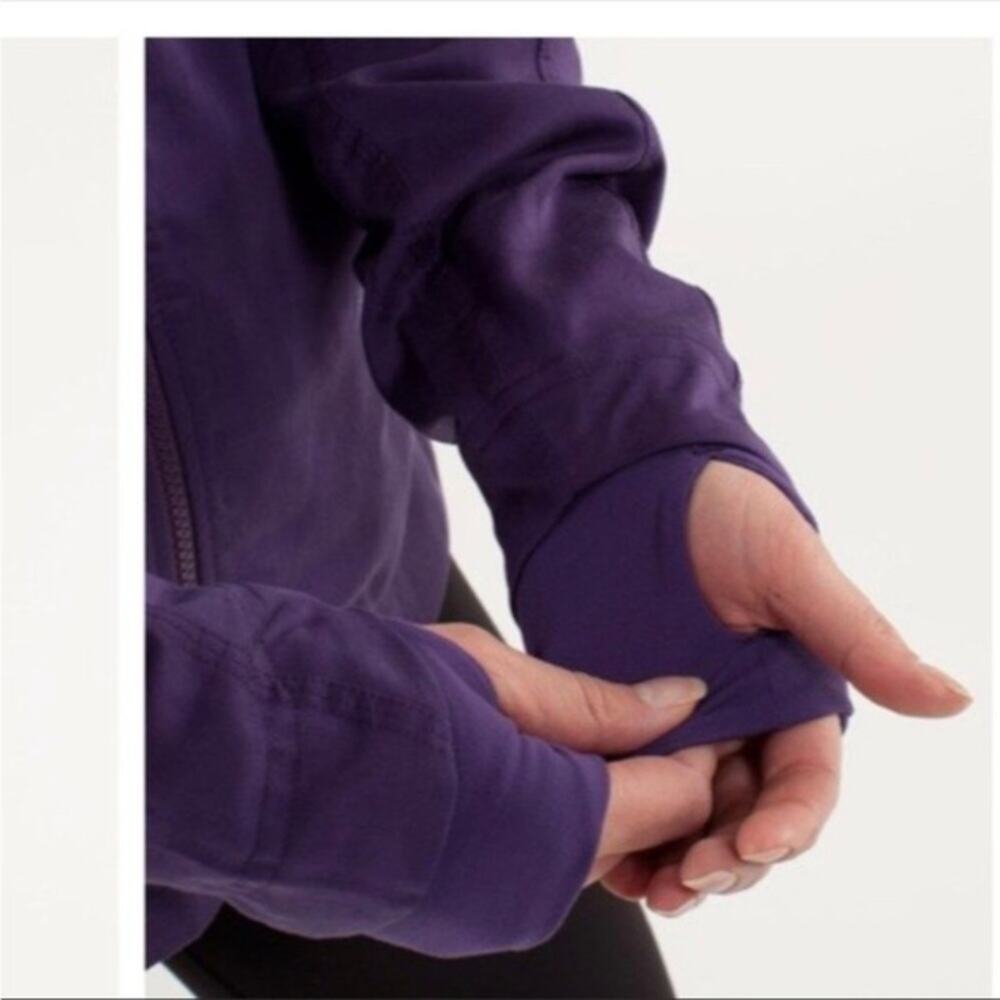 Lululemon Inner Peace Reversible Jacket Concord Grape Sz 6 Full Zip - Picture 3 of 15